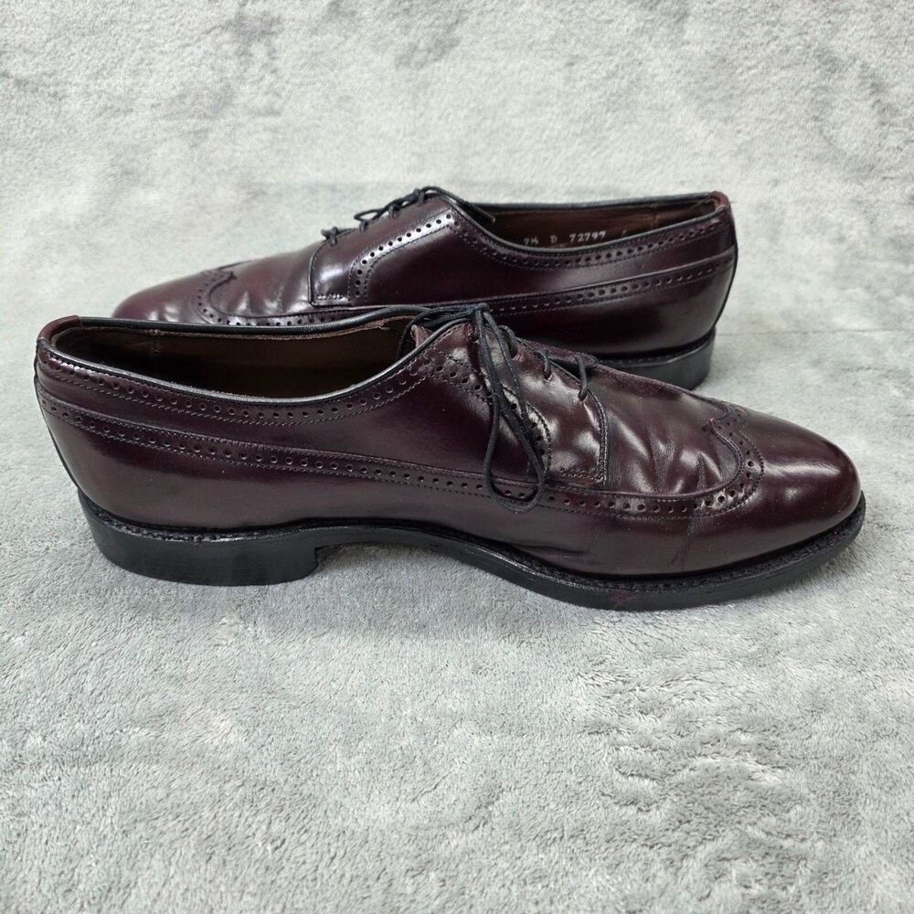 Allen Edmonds Men’s Richmond Wingtip Shoes Size 9.5D Burgundy